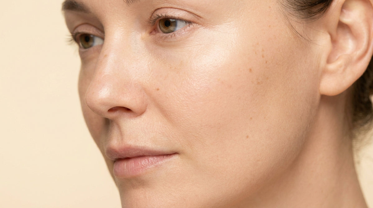 Smooth, refined facial skin texture