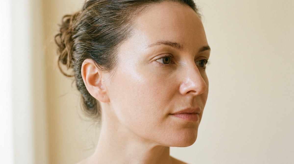 Even-toned, clear facial skin without dark patches