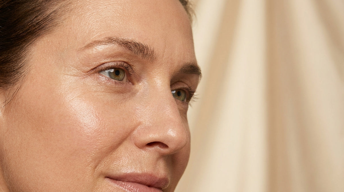 Smooth, wrinkle-free forehead and eye area